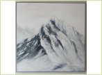 Interjera glezna "Where silence meet the sky" 80 cm x 80 cm